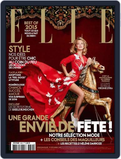 Elle France December 19th, 2015 Digital Back Issue Cover