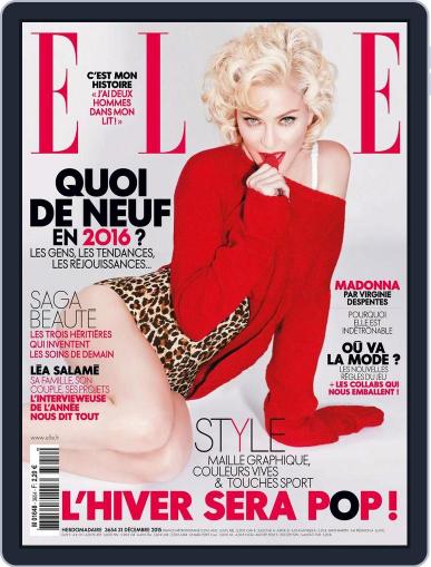 Elle France December 31st, 2015 Digital Back Issue Cover