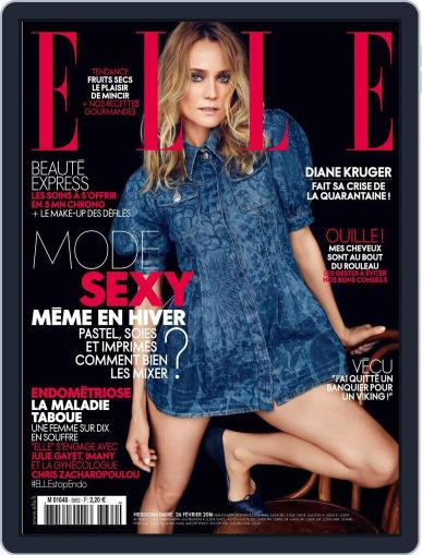 Elle France February 26th, 2016 Digital Back Issue Cover