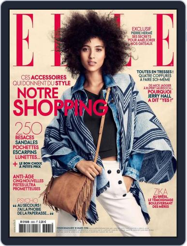 Elle France March 18th, 2016 Digital Back Issue Cover