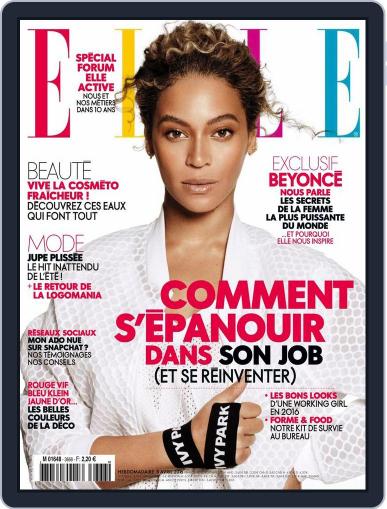 Elle France April 8th, 2016 Digital Back Issue Cover