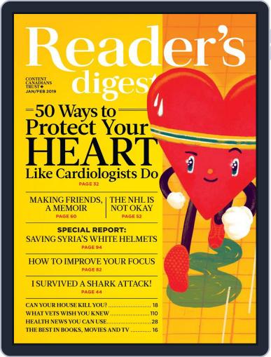 Reader's Digest Canada January 1st, 2019 Digital Back Issue Cover