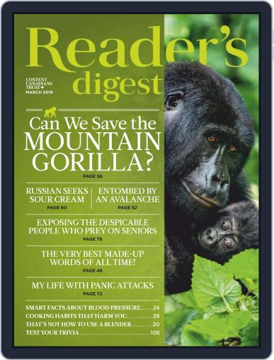 Reader's Digest Canada March 1st, 2019 Digital Back Issue Cover