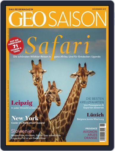 GEO Saison November 1st, 2017 Digital Back Issue Cover