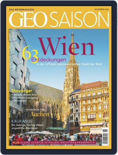 GEO Saison November 1st, 2018 Digital Back Issue Cover