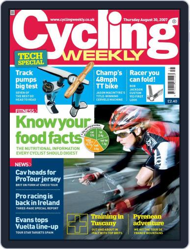 Cycling Weekly August 29th, 2007 Digital Back Issue Cover