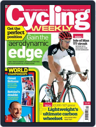 Cycling Weekly October 3rd, 2007 Digital Back Issue Cover