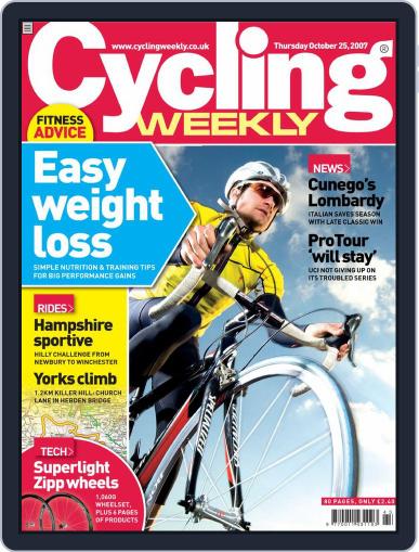 Cycling Weekly October 25th, 2007 Digital Back Issue Cover
