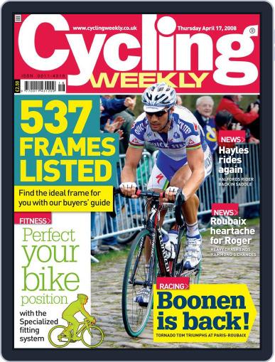 Cycling Weekly April 16th, 2008 Digital Back Issue Cover