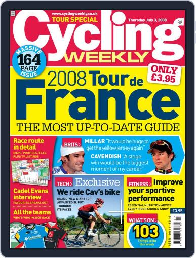 Cycling Weekly July 3rd, 2008 Digital Back Issue Cover