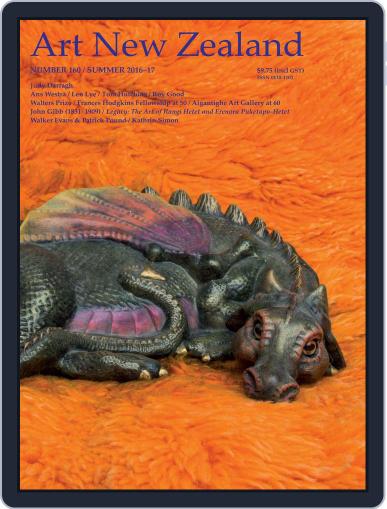 Art New Zealand November 1st, 2016 Digital Back Issue Cover