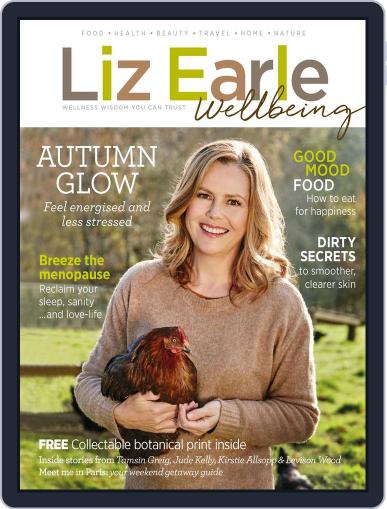 Liz Earle Wellbeing August 16th, 2017 Digital Back Issue Cover