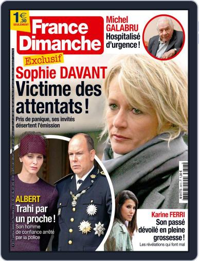 France Dimanche November 27th, 2015 Digital Back Issue Cover