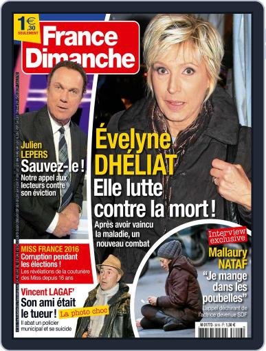 France Dimanche December 18th, 2015 Digital Back Issue Cover
