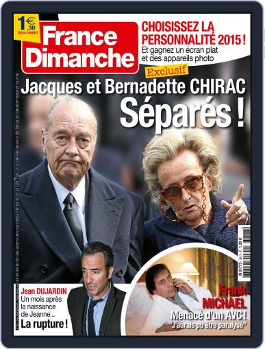 France Dimanche December 28th, 2015 Digital Back Issue Cover