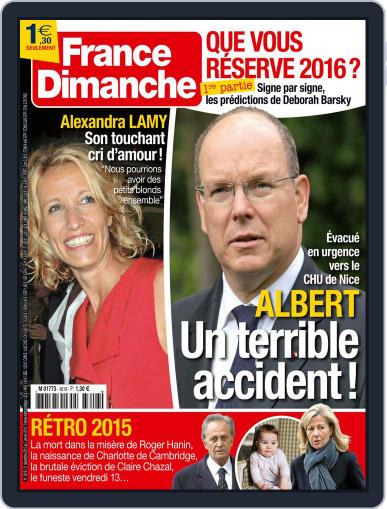 France Dimanche January 1st, 2016 Digital Back Issue Cover