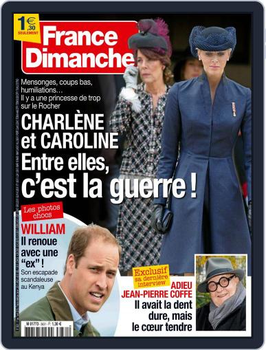 France Dimanche April 1st, 2016 Digital Back Issue Cover