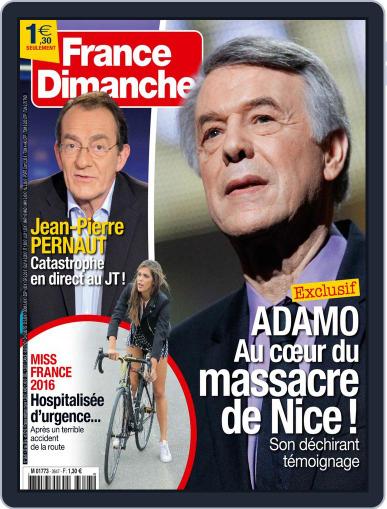 France Dimanche July 22nd, 2016 Digital Back Issue Cover