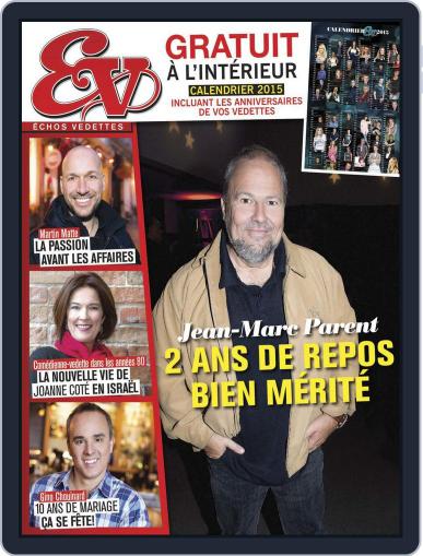 Échos Vedettes December 12th, 2014 Digital Back Issue Cover