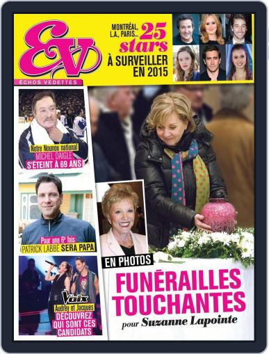Échos Vedettes January 23rd, 2015 Digital Back Issue Cover
