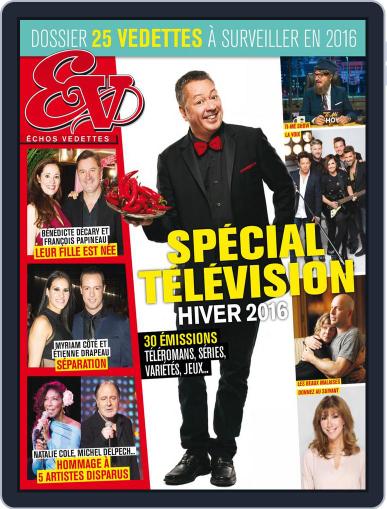 Échos Vedettes January 9th, 2016 Digital Back Issue Cover