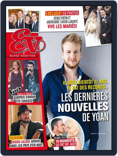 Échos Vedettes March 5th, 2016 Digital Back Issue Cover