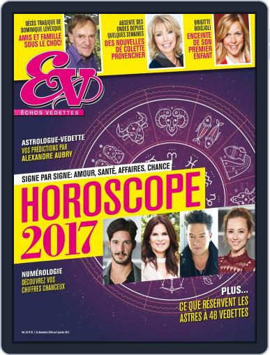 Échos Vedettes December 31st, 2016 Digital Back Issue Cover
