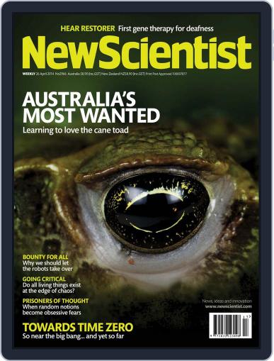 New Scientist Australian Edition April 25th, 2014 Digital Back Issue Cover