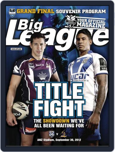 Big League Weekly Edition September 26th, 2012 Digital Back Issue Cover