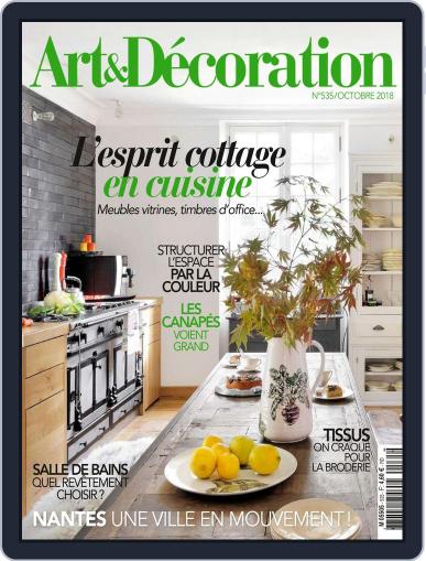 Art & Décoration October 1st, 2018 Digital Back Issue Cover