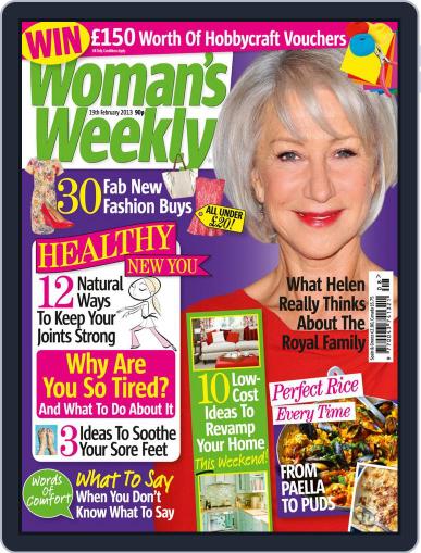 Woman's Weekly February 13th, 2013 Digital Back Issue Cover