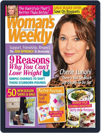 Woman's Weekly September 10th, 2013 Digital Back Issue Cover