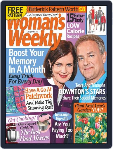 Woman's Weekly September 22nd, 2015 Digital Back Issue Cover
