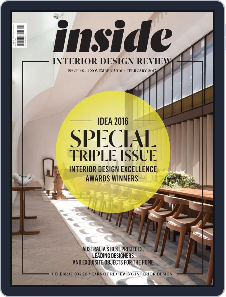 (inside) interior design review (Digital) Subscription                    November 1st, 2016 Issue