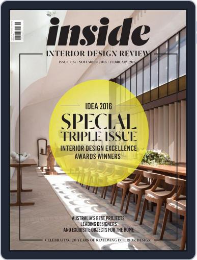 (inside) interior design review November 1st, 2016 Digital Back Issue Cover