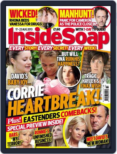 Inside Soap UK August 12th, 2013 Digital Back Issue Cover