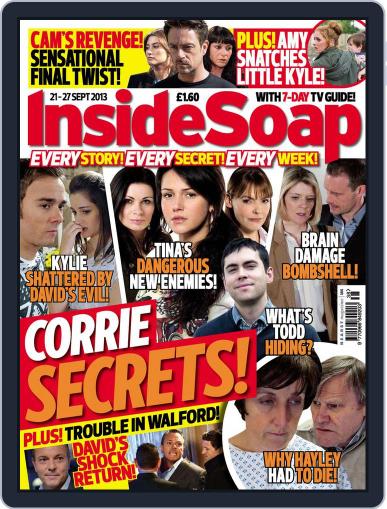 Inside Soap UK September 16th, 2013 Digital Back Issue Cover