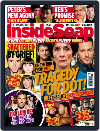 Inside Soap UK August 13th, 2014 Digital Back Issue Cover