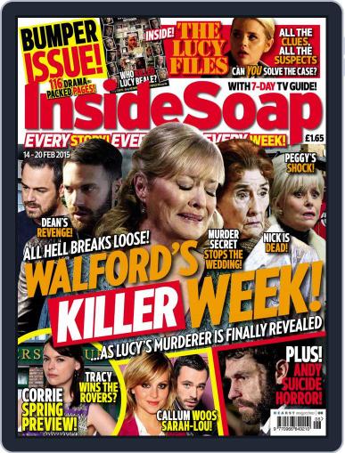 Inside Soap UK February 14th, 2015 Digital Back Issue Cover