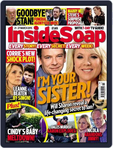 Inside Soap UK March 16th, 2015 Digital Back Issue Cover