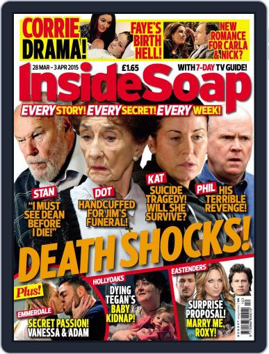 Inside Soap UK March 28th, 2015 Digital Back Issue Cover