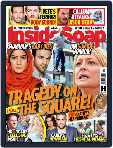 Inside Soap UK August 15th, 2015 Digital Back Issue Cover
