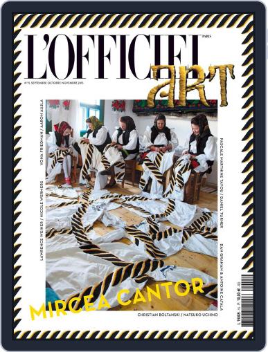 L'officiel Art September 17th, 2015 Digital Back Issue Cover