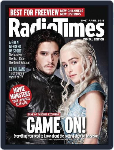 Radio Times April 7th, 2015 Digital Back Issue Cover