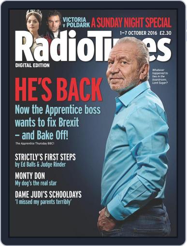Radio Times October 1st, 2016 Digital Back Issue Cover