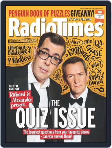 Radio Times January 27th, 2018 Digital Back Issue Cover