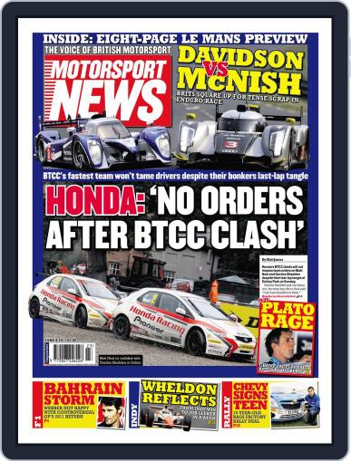 Motorsport News June 7th, 2011 Digital Back Issue Cover