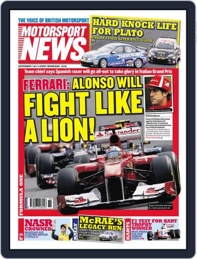 Motorsport News September 6th, 2011 Digital Back Issue Cover