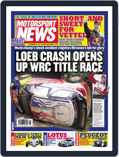 Motorsport News September 14th, 2011 Digital Back Issue Cover