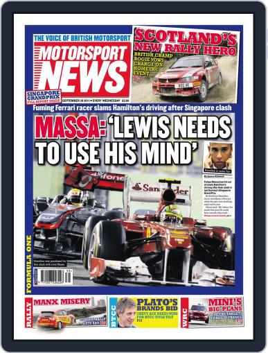 Motorsport News September 27th, 2011 Digital Back Issue Cover